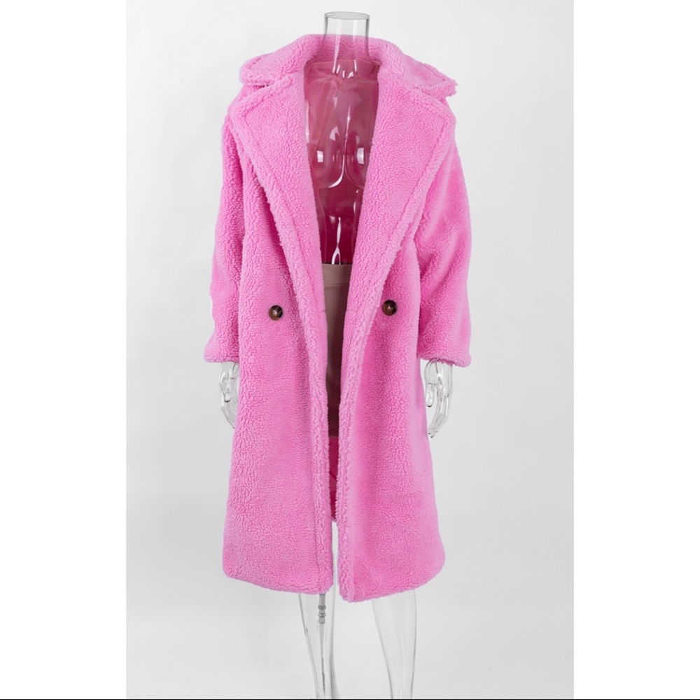 SALE‼️NO OFFERS - LAMBSWOOL OVERSIZED TEDDY COAT - Picture 3 of 5